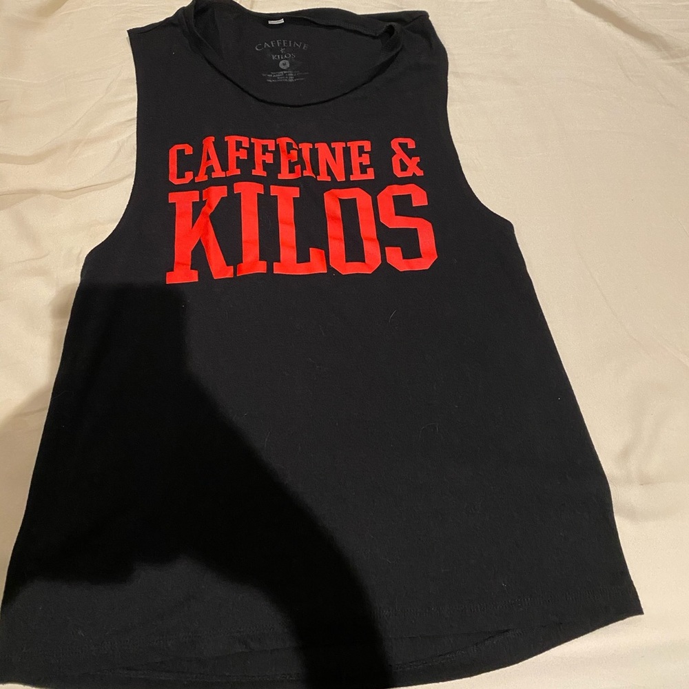 Caffeine & Kilos muscle tank Women’s Medium